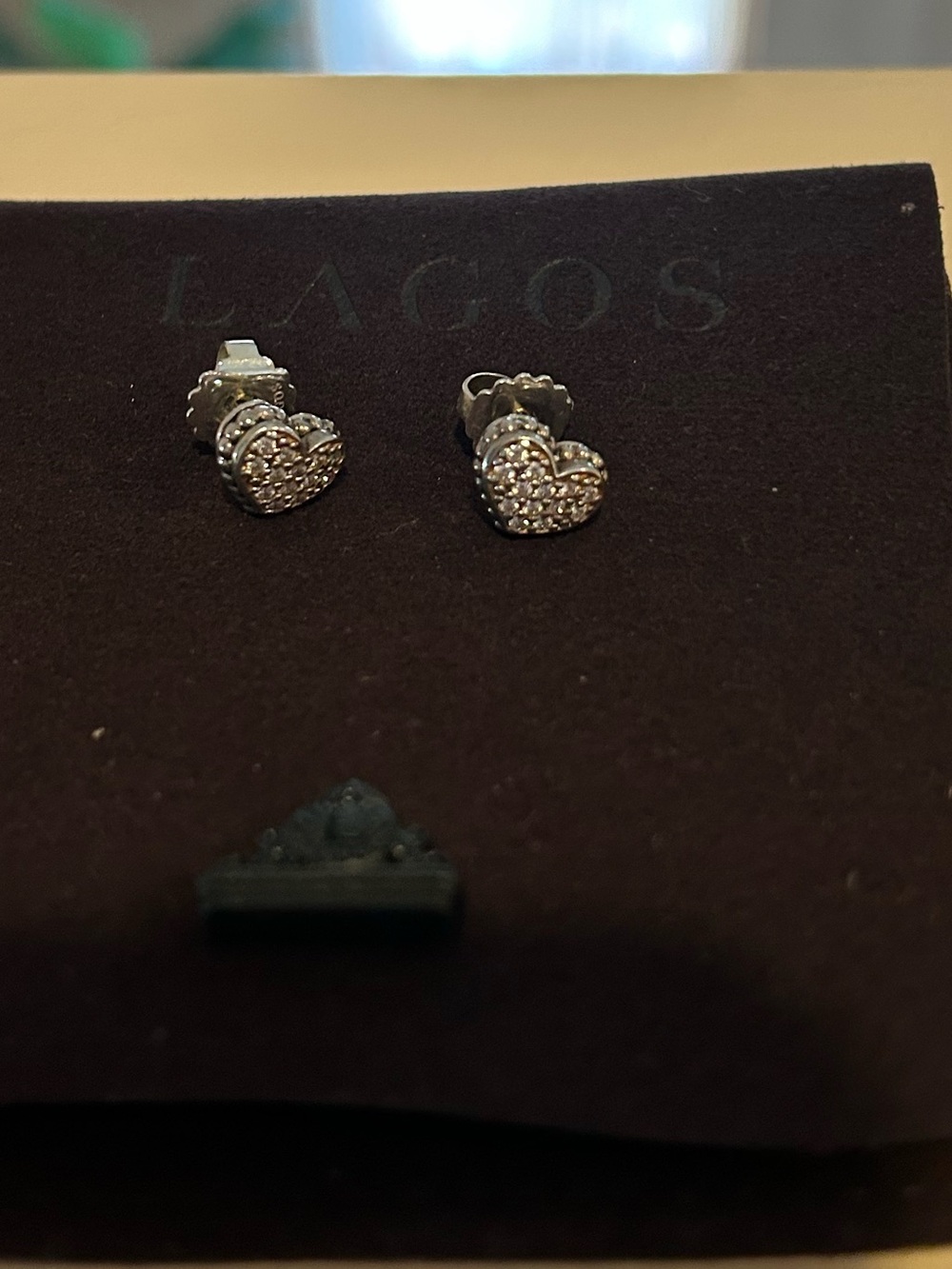 LAGOS Diamond Heart Earrings - Picture 3 of 7